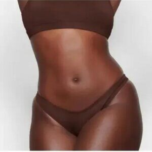 SKIMS Cheeky Tanga Cocoa Bikini Bottom--NWT--XL